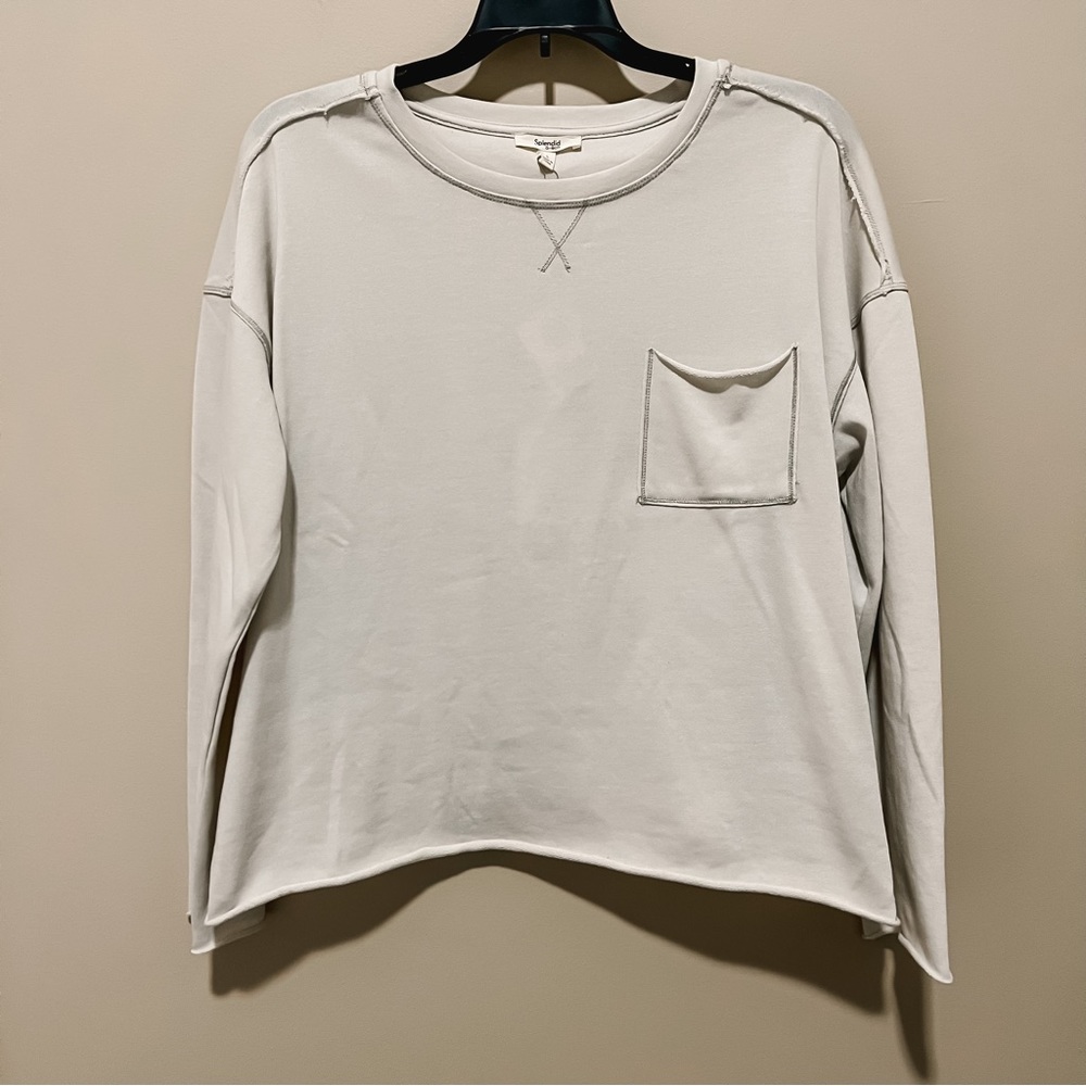 NWT Splendid cropped sweatshirt - size large